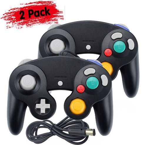 Pack Wired Gamepad for Nintendo GameCube & Wii U, High-Quality NGC Controller, Durable, Easy to Install