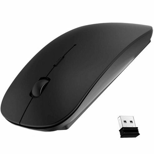 USB Wireless Optical Mouse, Technology for Apple Mac, Macbook Pro, Air, PC, Mute Click, Ergonomic Design