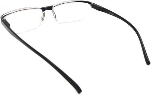 Square Frame Spring Hinge Reading Glasses, for Men and Women, Comfortable and Lightweight Unisex Readers