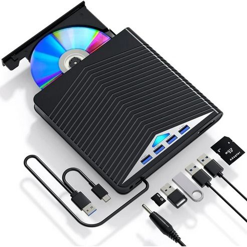 USB External CD/DVD Burner for Laptop, PC, Read & Write with | Inspire ...