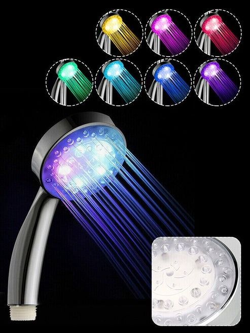 Color Changing LED Light Shower Head, Handheld Water Bath | Inspire Uplift