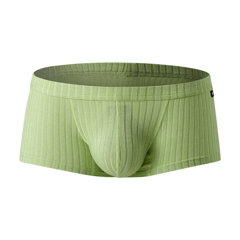 Men's Sexy Underwear, Low Waist Briefs U Pouch Boxers, Striped Shorts Underpants, Breathable Comfort