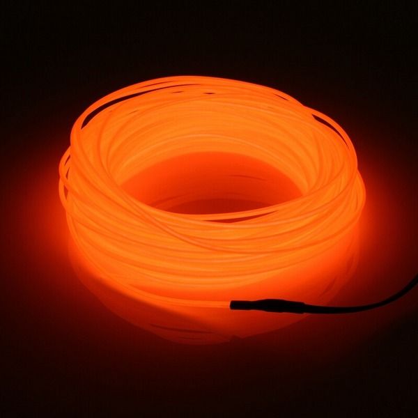 Neon LED Light Glow EL Wire Strip, Tube Rope, Party Car Decor with Controller – Vibrant Lighting for Home, Car