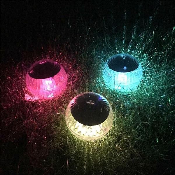 Outdoor Solar Floating Light, Garden Pond Lamp, Rotating RGB LED Pool Light