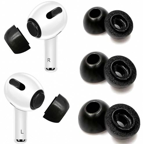 Memory Foam Replacement Ear Tips for Apple Airpods Pro, Comfortable Fit, Noise Reduction
