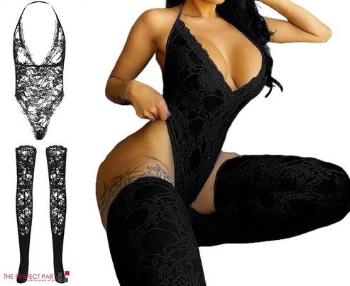 Soft Lace Baby doll Lingerie Bodysuit for Women Plus Size Nightwear