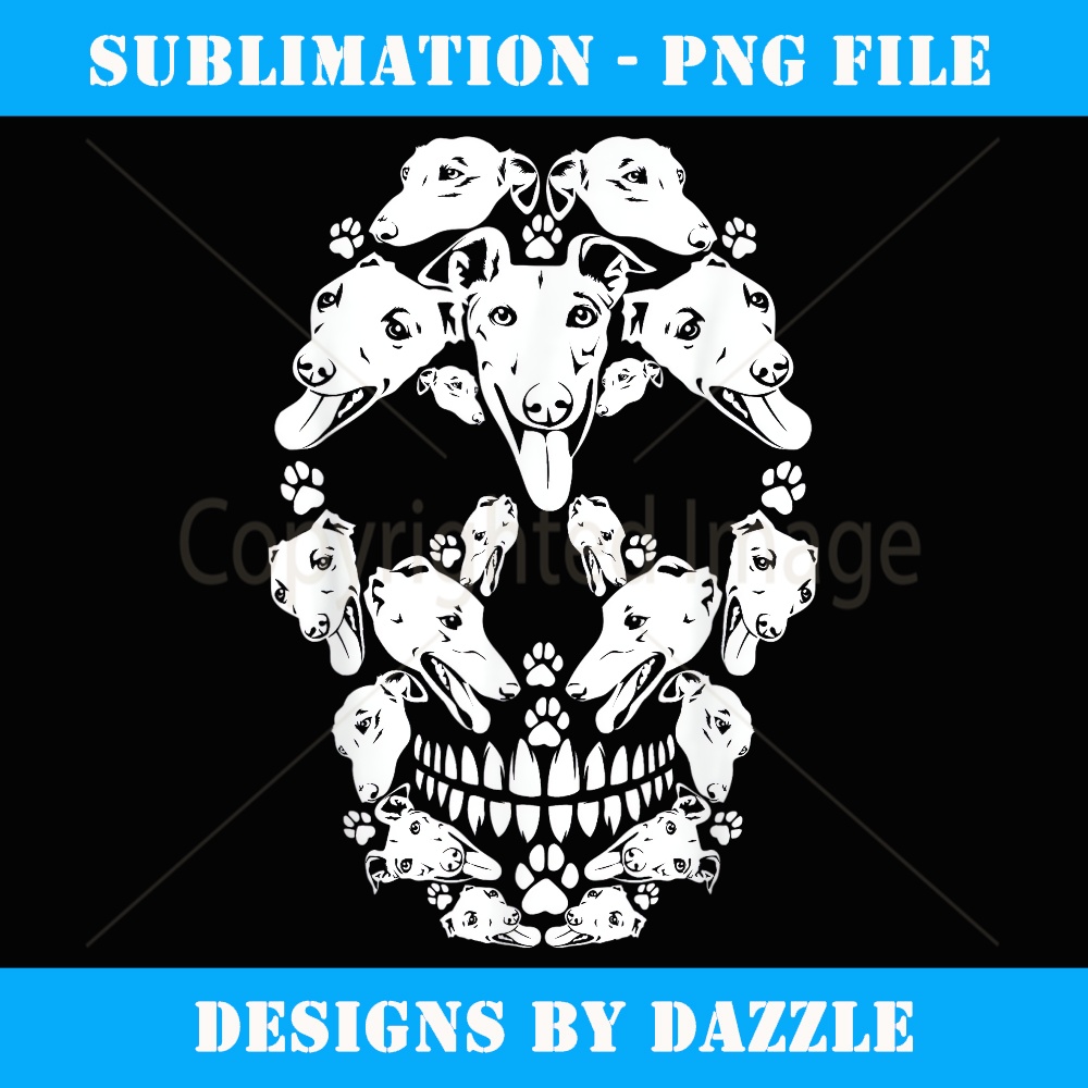 Skull Greyhound Skeleton Halloween Costume Scary Instant P Inspire