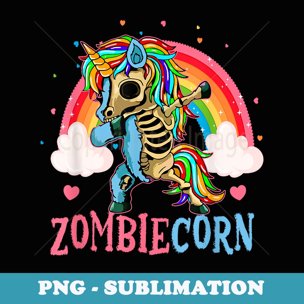 Rainbow Zombiecorn Skeleton Zombie Unicorn Halloween Costume | Inspire