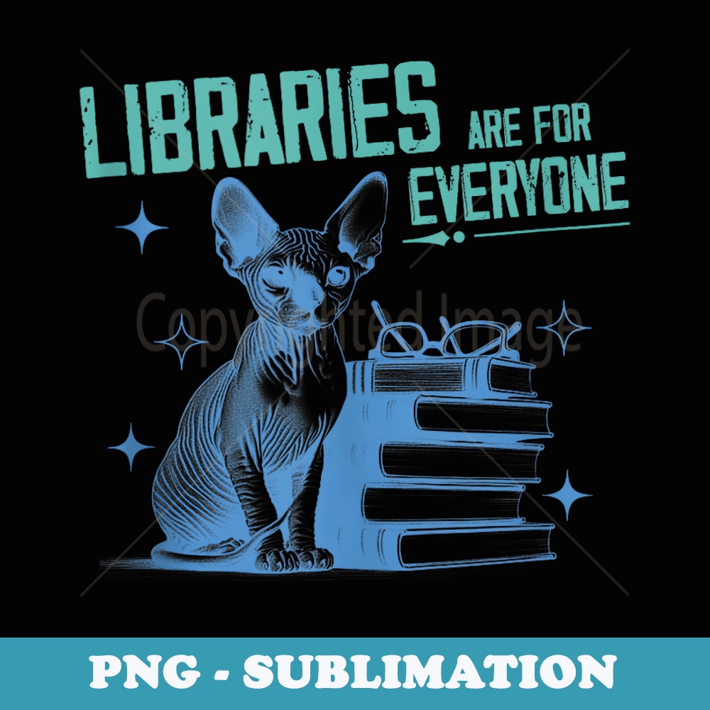 Library Cat Warning Libraries Are For Everyone Read Books Library Cat Lovers - P | Inspire ...
