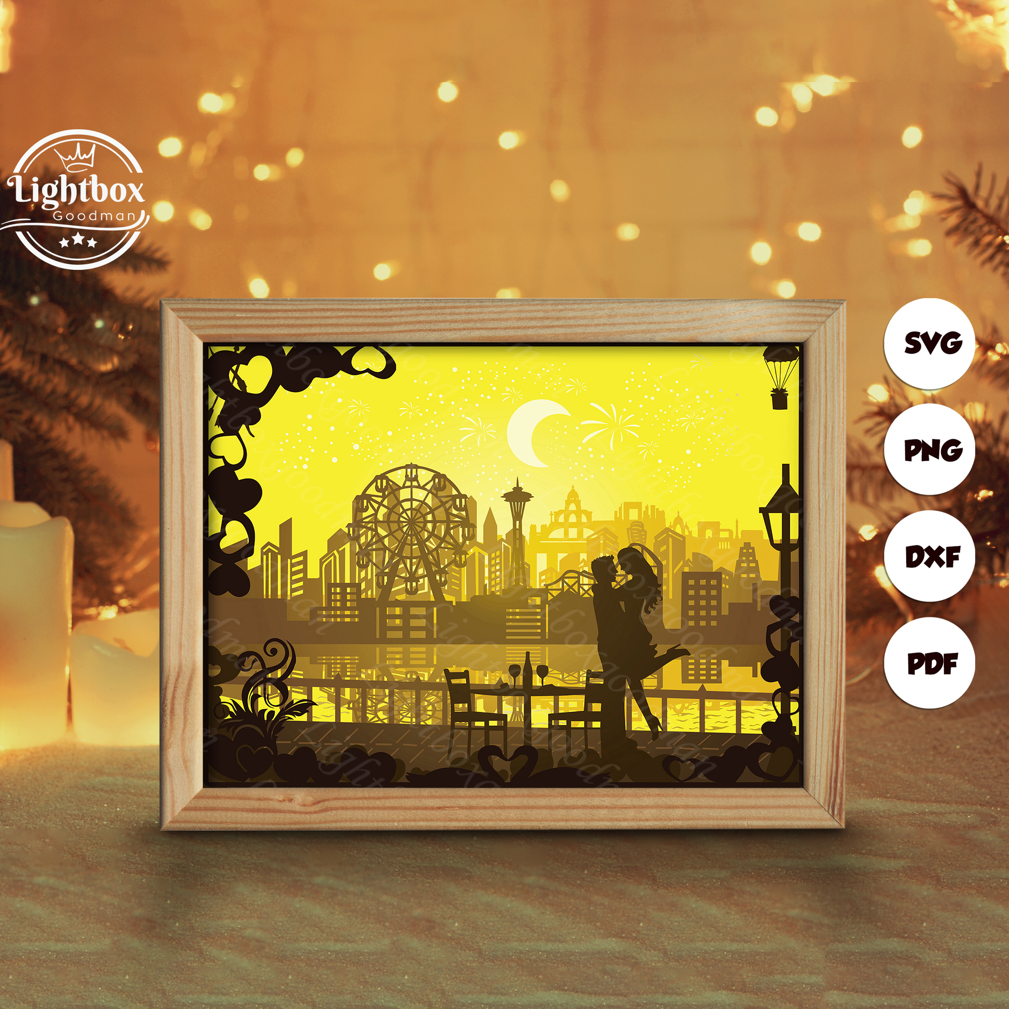 Perfect Shadow File Love 13 Shadow Box Files, Paper Cut Light Box Template Files | Inspire ...