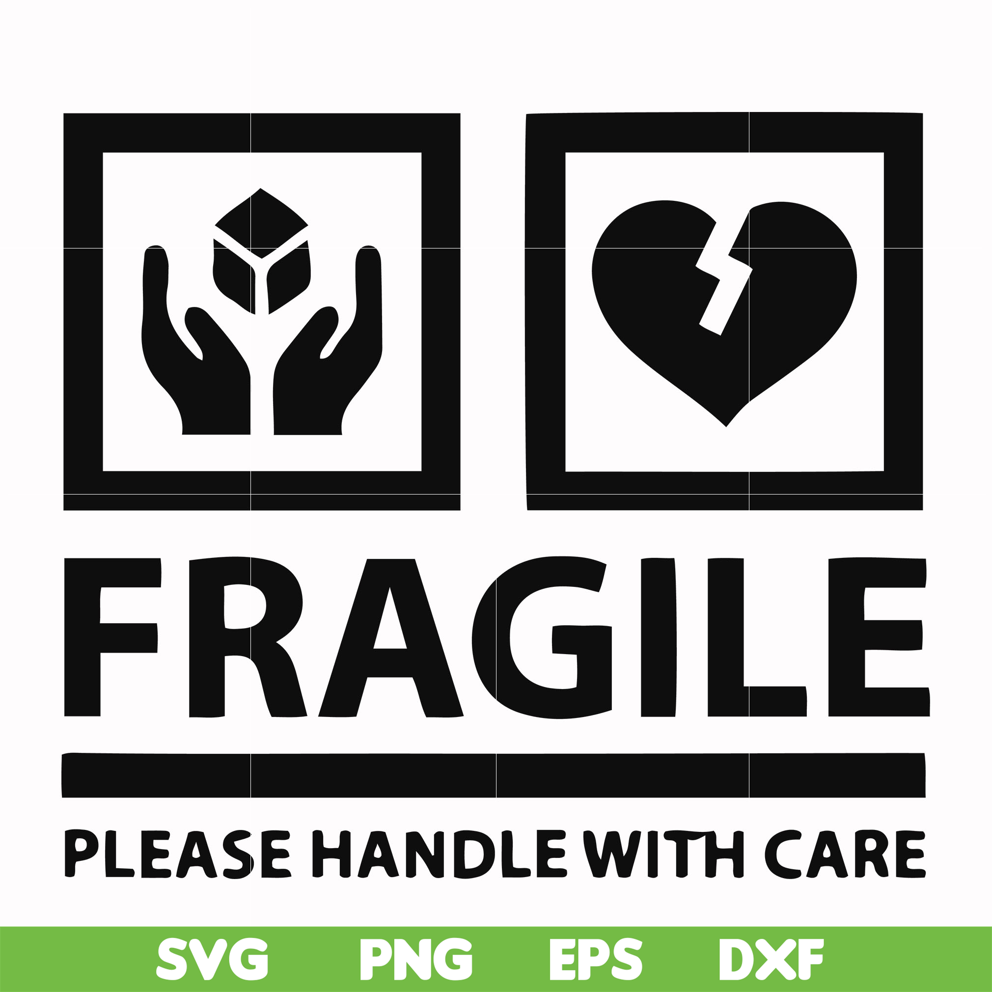 Fragile please handle with care svg, png, dxf, eps file FN00 | Inspire ...
