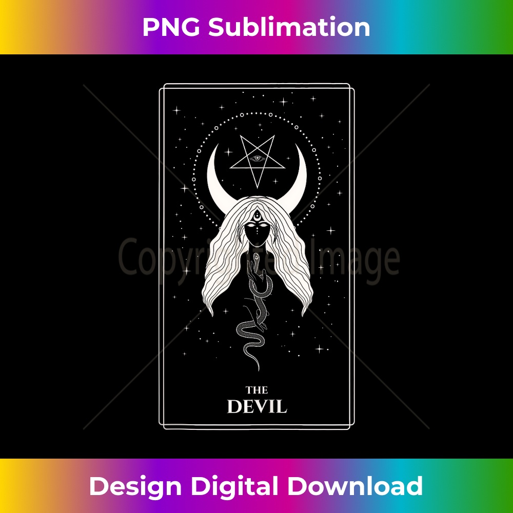 The Devil Tarot Card Temptation Liberation Light & Shadow Tarot card showing chains and temptation