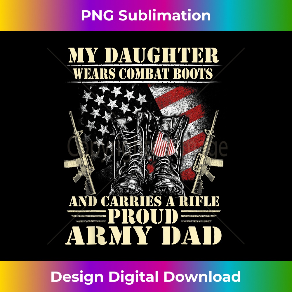 Mens My Daughter Wears Combat Boots - Proud Army Dad Father | Inspire ...