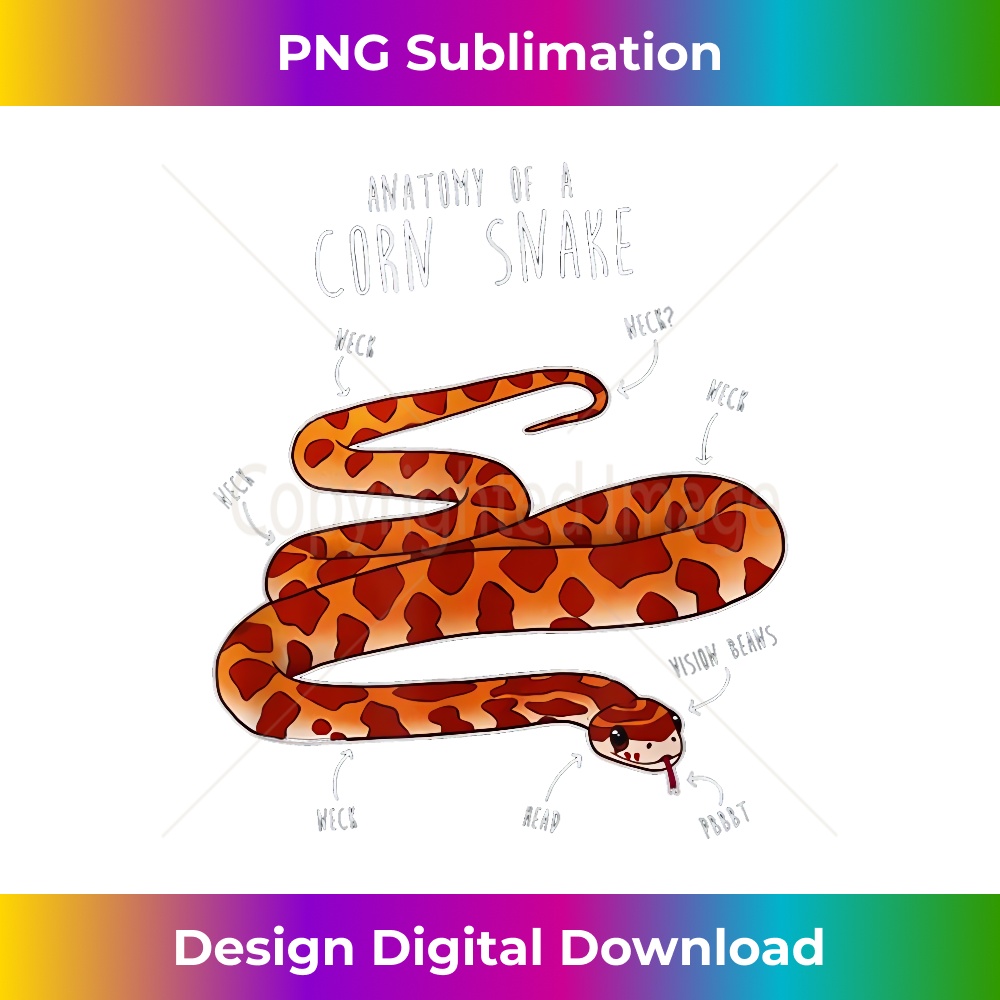 Picture of Anatomy of a Corn Snake - PNG Transparent Sublimation Design | Inspire ...