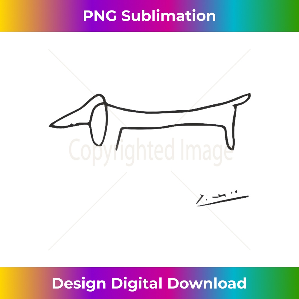 Dachshund Dog - Lump Line Art | Inspire Uplift