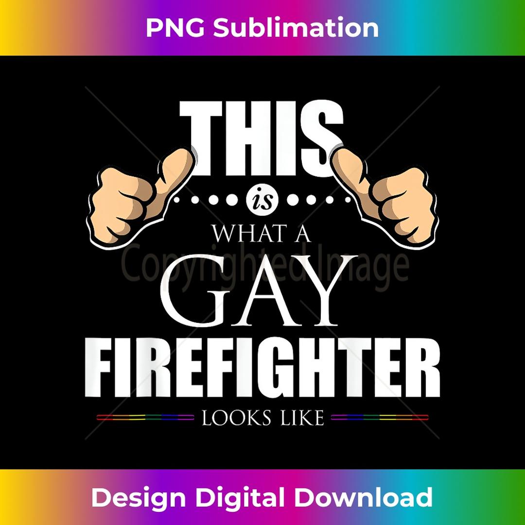 This is What a Gay Firefighter Looks Like LGBT Pride 3 - PNG | Inspire ...