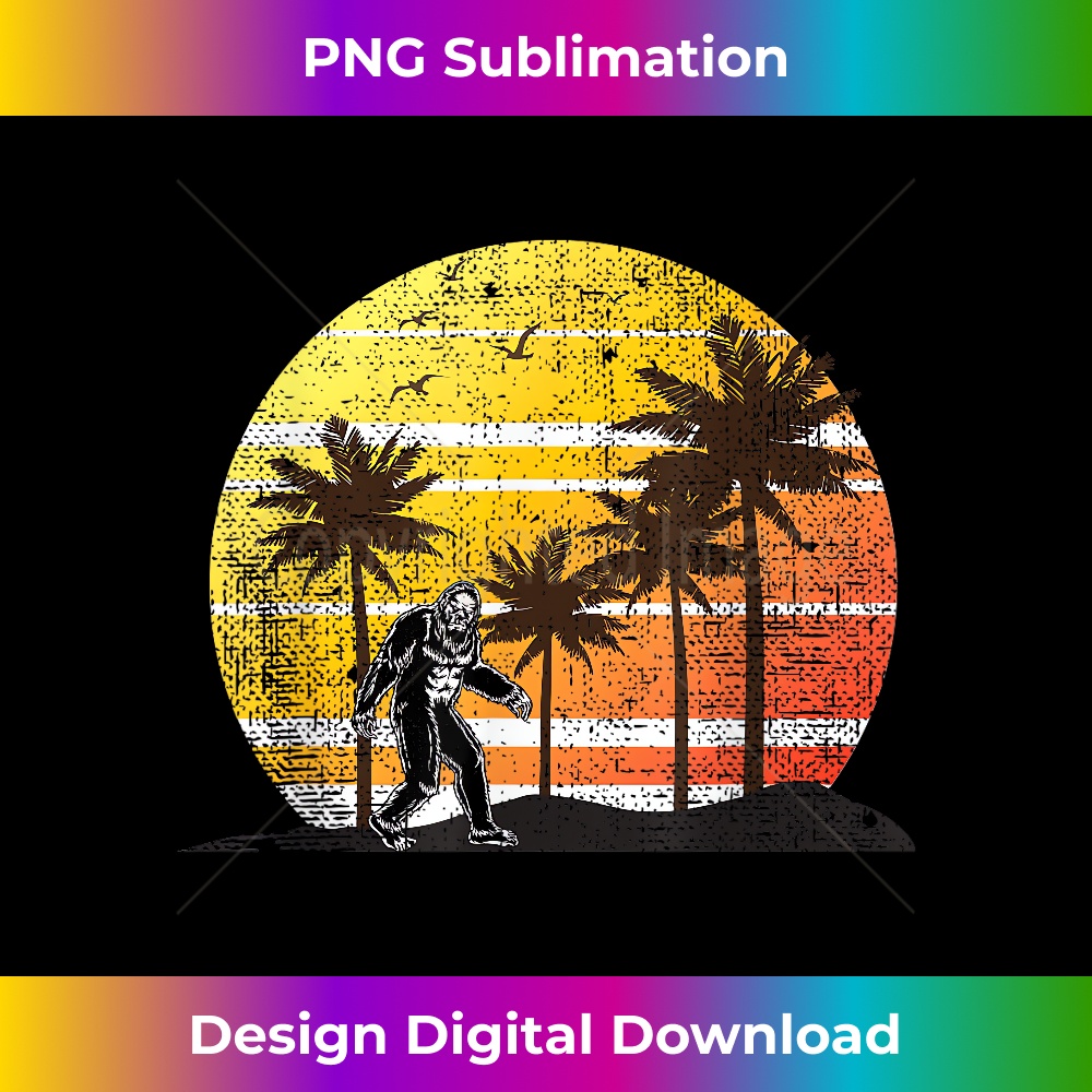 Fun Bigfoot Beach Sunset Sasquatch - Exclusive PNG Sublimati | Inspire ...