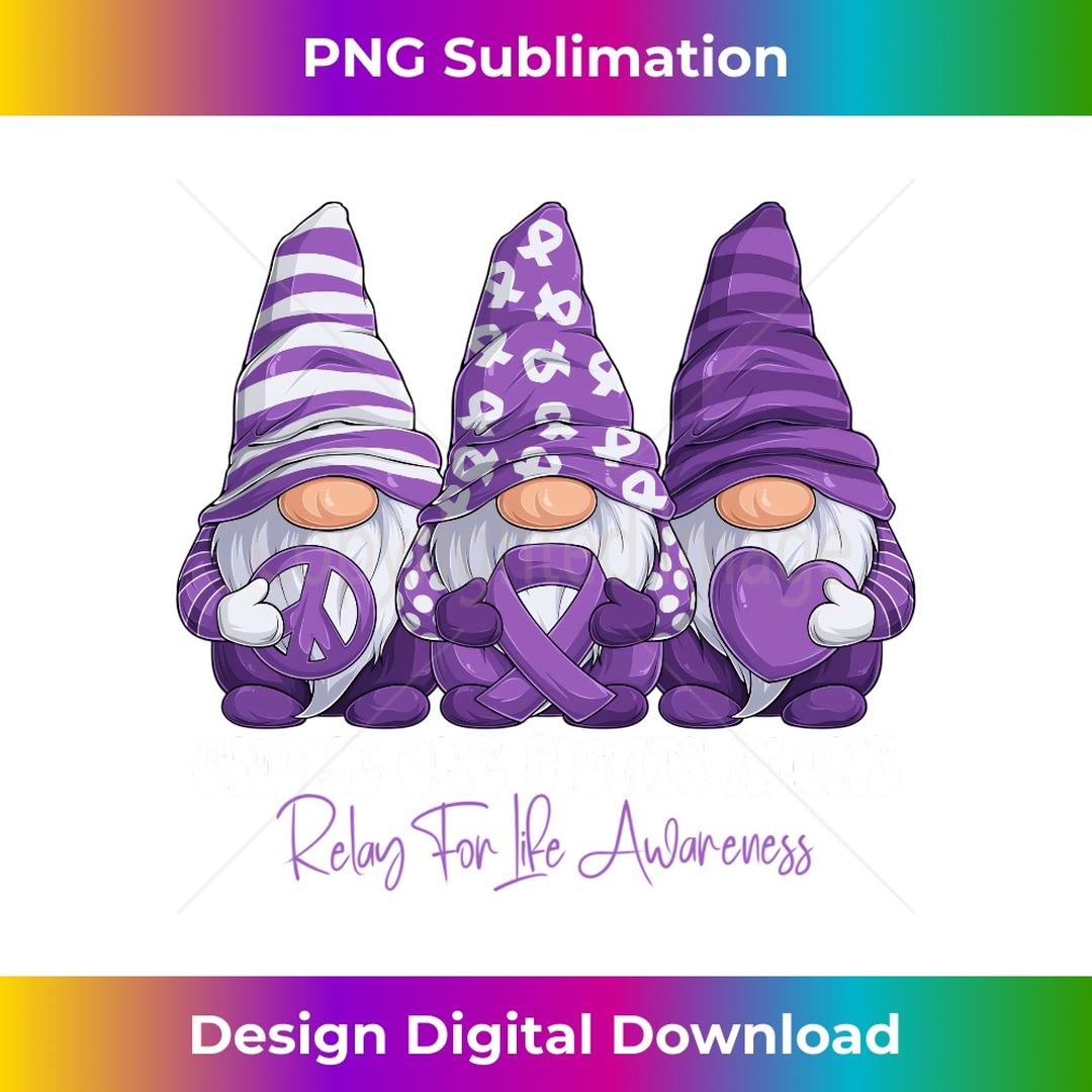 Relay For Life Awareness Month Purple Ribbon Gnomies Support | Inspire ...