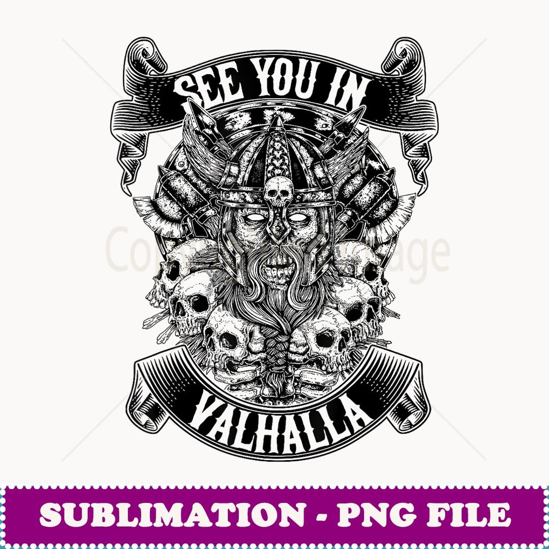 Viking Axe Valhalla - Special Edition Sublimation PNG File | Inspire Uplift