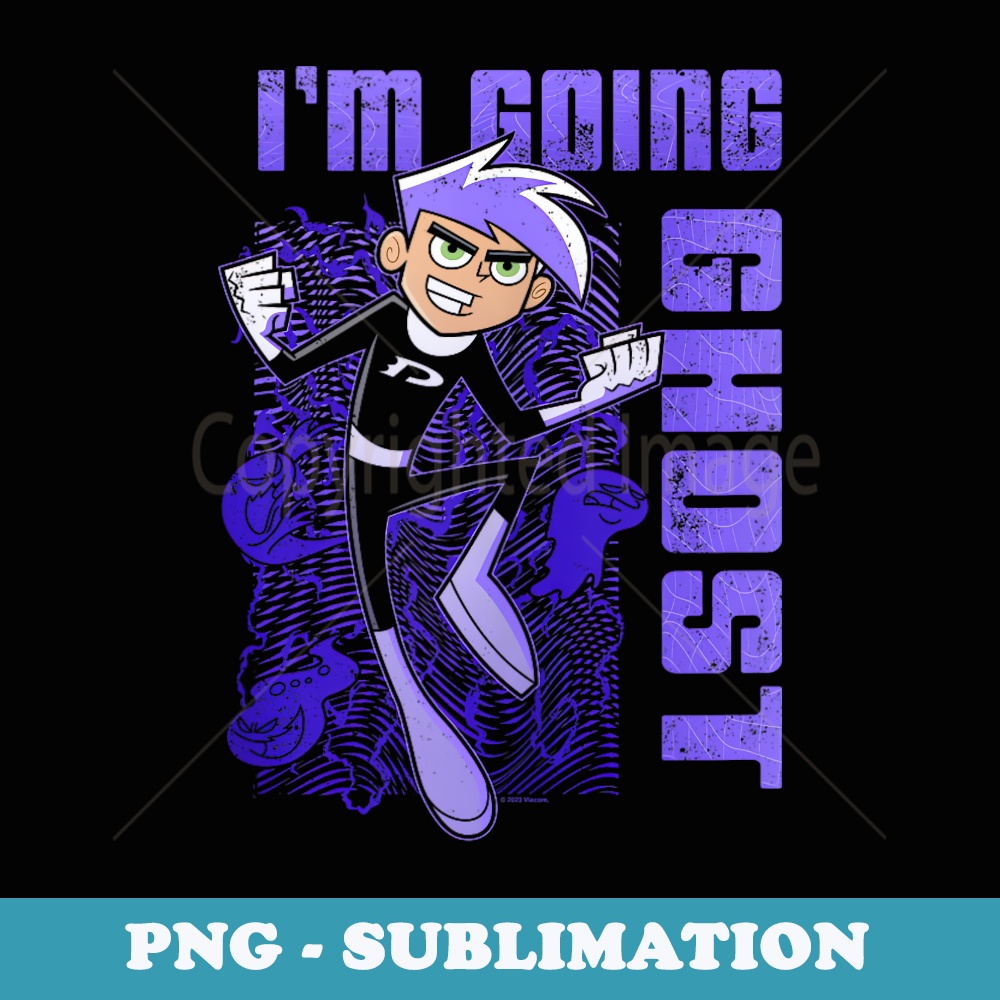 Danny Phantom Im Going Ghost Purple Text Portrait - Modern S | Inspire ...