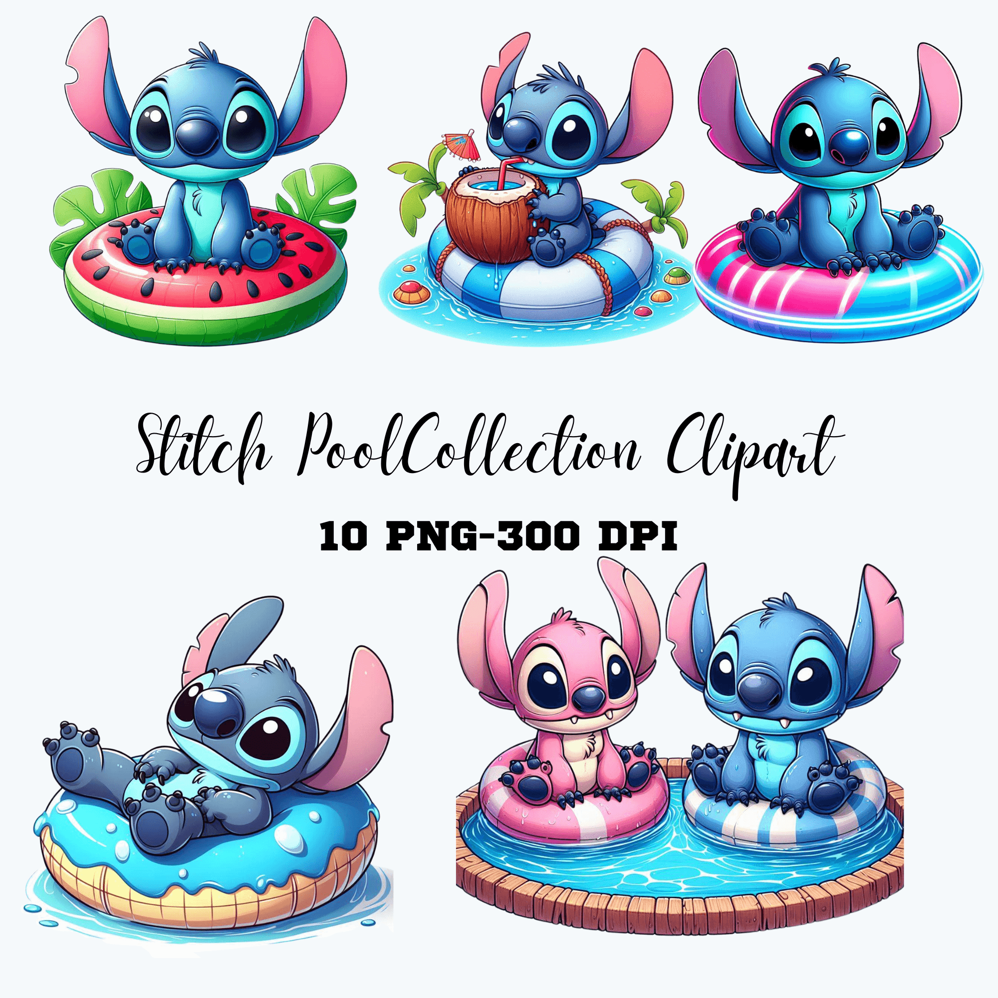 Stitch Pool Swimming Ring PNG | Inspire Uplift