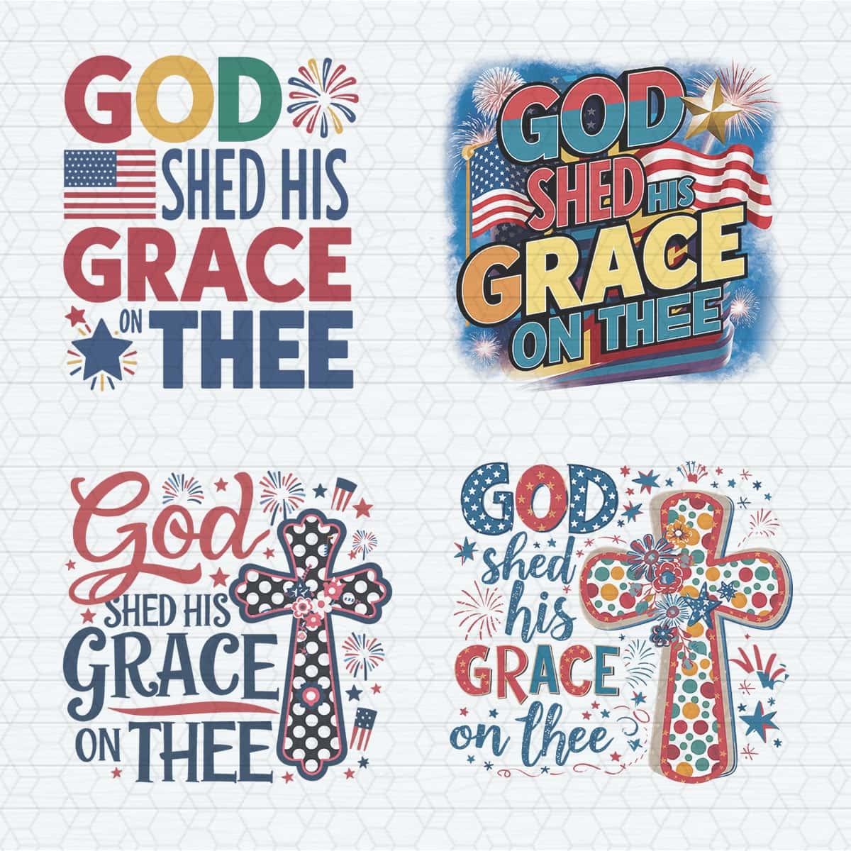 God Shed His Grace On Thee SVG PNG Bundle | Inspire Uplift