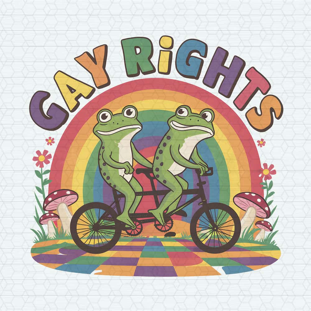 Gay Rights Frogs Bicycle Pride Month PNG | Inspire Uplift