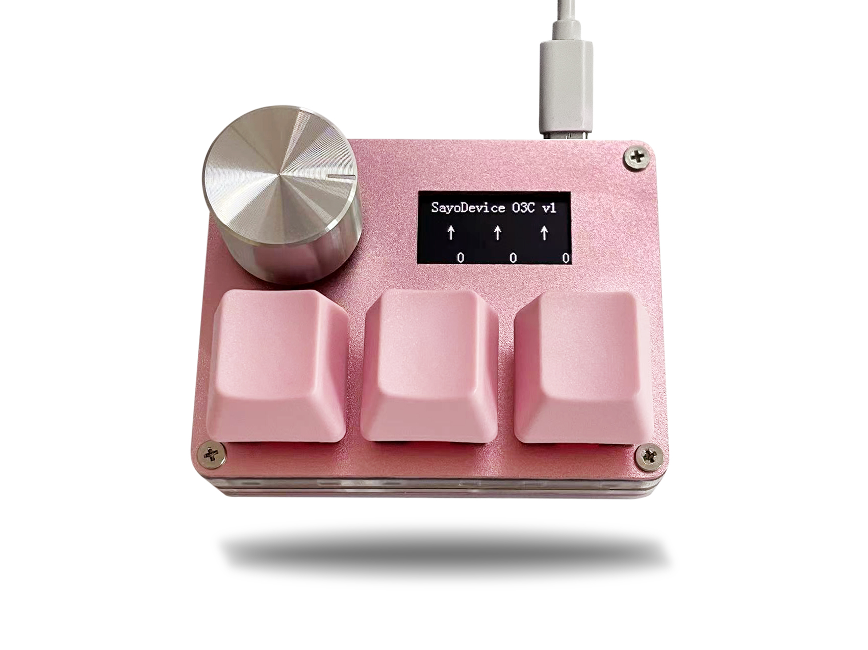 O3C Rapid Trigger SayoDevice OSU Magnetic Pink Keyboard | Inspire