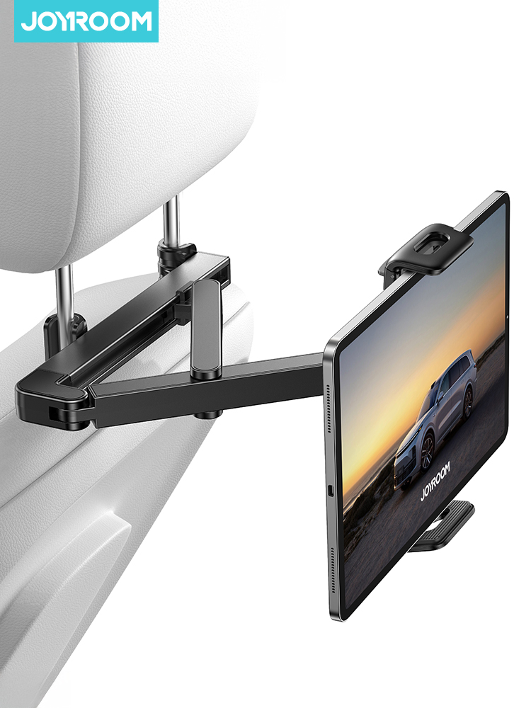 3 in 1 Adjustable Backseat Car Mount, Car Headrest Tablet Holder Mount, Road Trip Essentials for 4.7-12.9 Inch Devices
