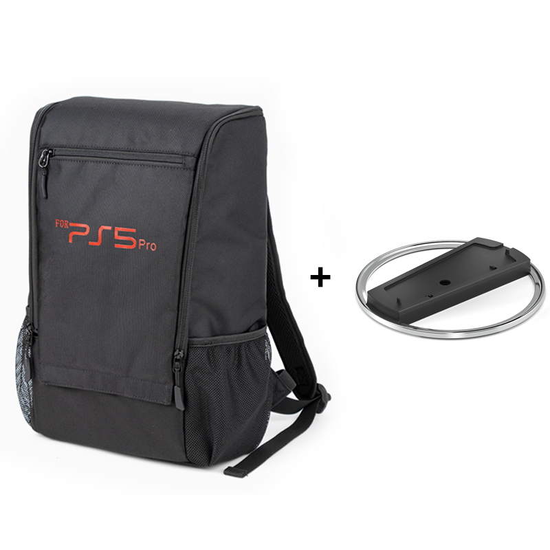 PS5 Pro Carrying Backpack, Large Capacity Bag for Disc/Digital Console & Accessories, Comfortable & Durable