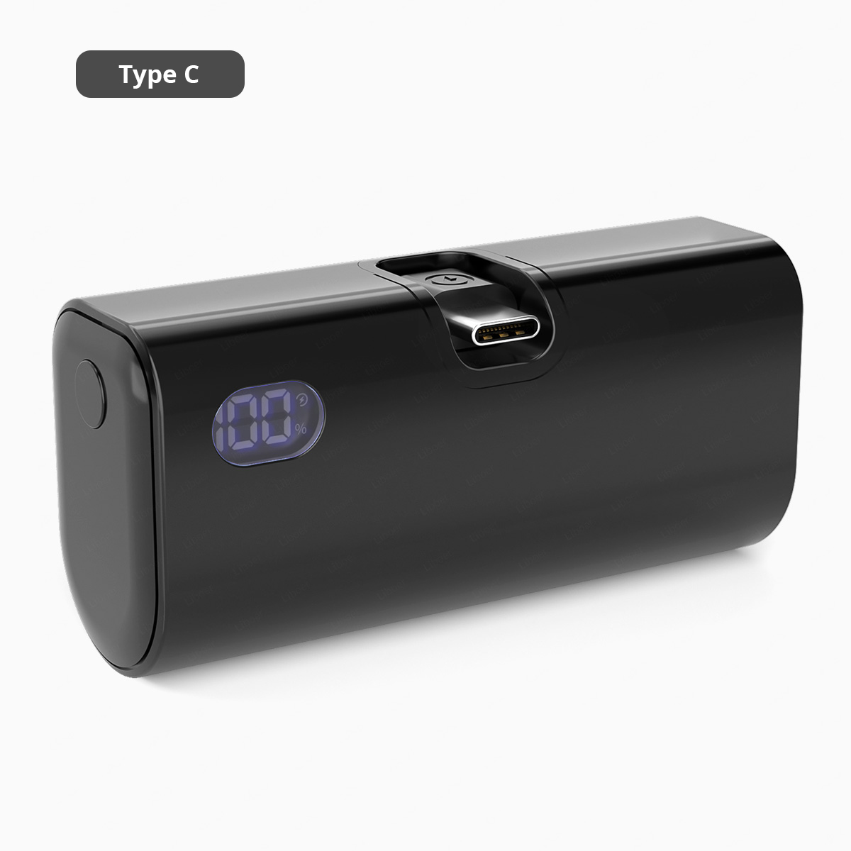 Fast Charging Portable Charger, Mini Power Bank, Foldable USB-C Lightning External Battery for iPhone Xiaomi