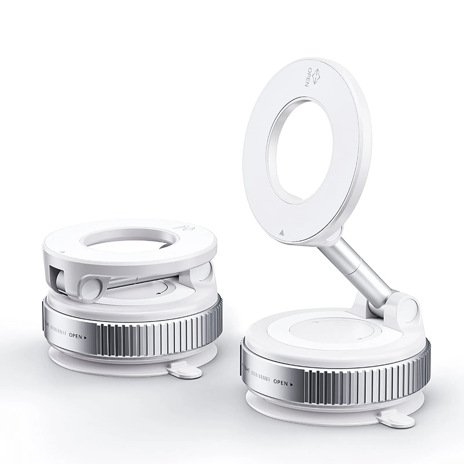 Mechanical Vacuum Suction Cup, Car Phone Magnetic Stand, Universal Navigation Holder, 360 Degree Rotating Bracket