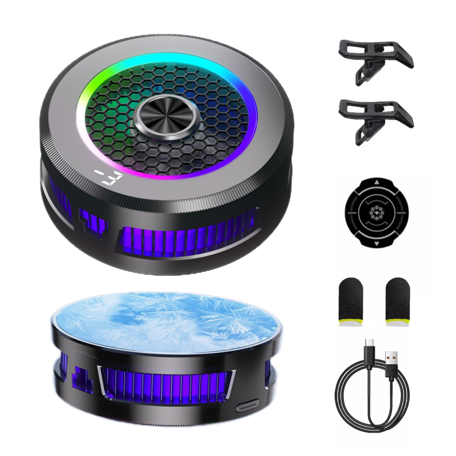 Magnetic Phone Cooler Fan with Ice Chill Semiconductor Cooling