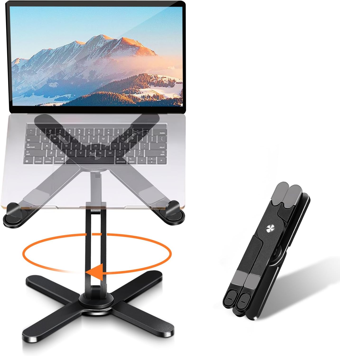 Adjustable Aluminum Laptop Stand for Desk and Travel