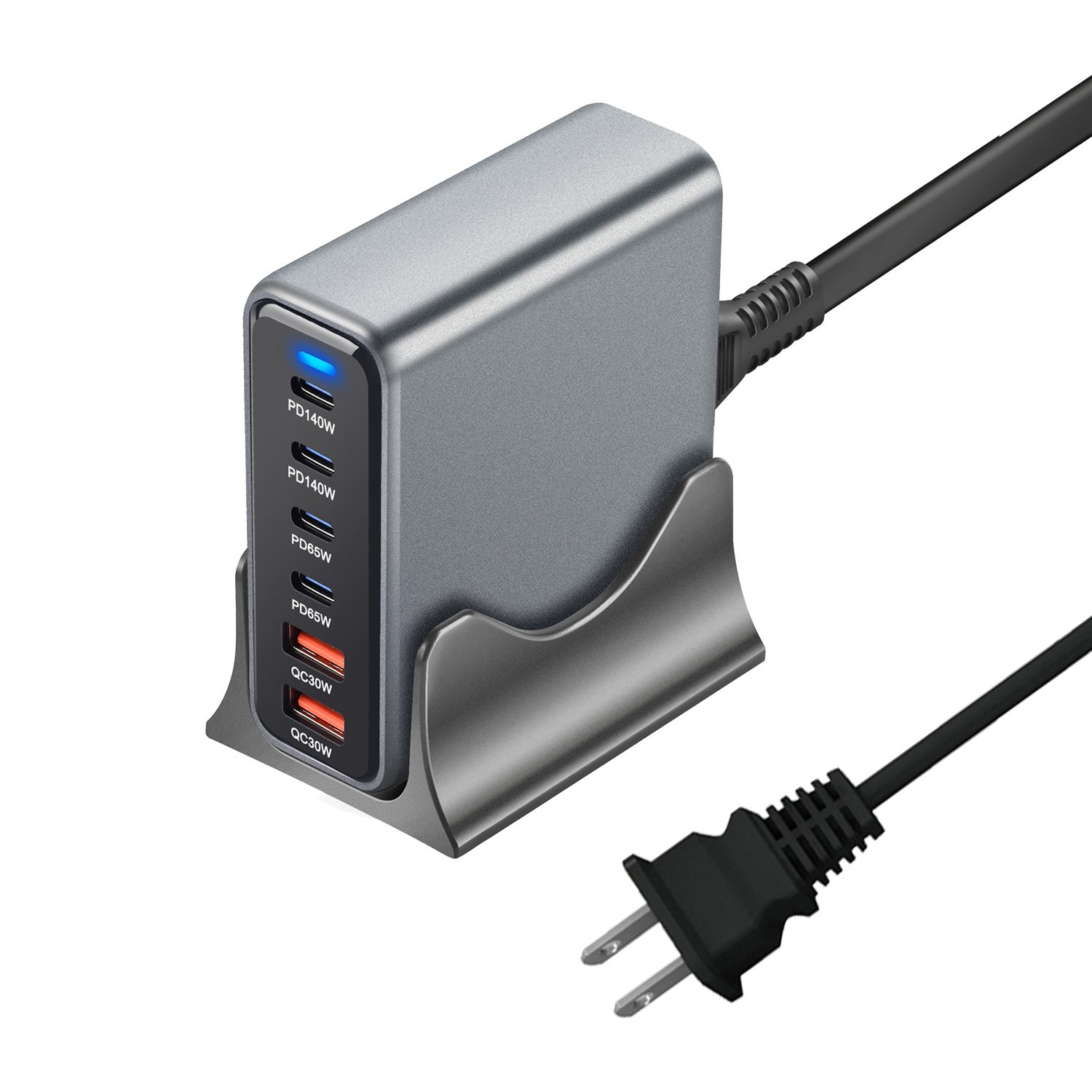 Power Dock Charging Station Port USB C PD Fast Charger for Laptops Tablets & Phones