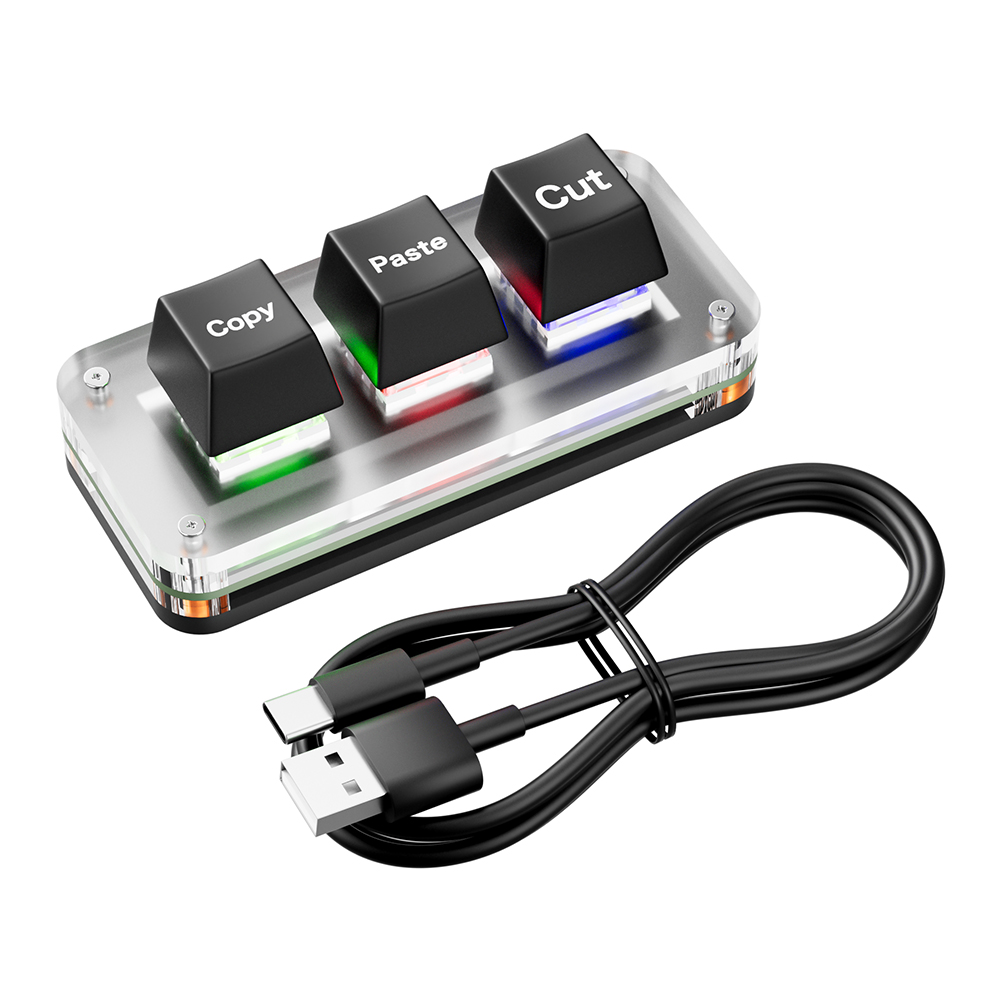 RGB Macro Keypad Programmable Mechanical Shortcut Keyboard for Gaming & Productivity