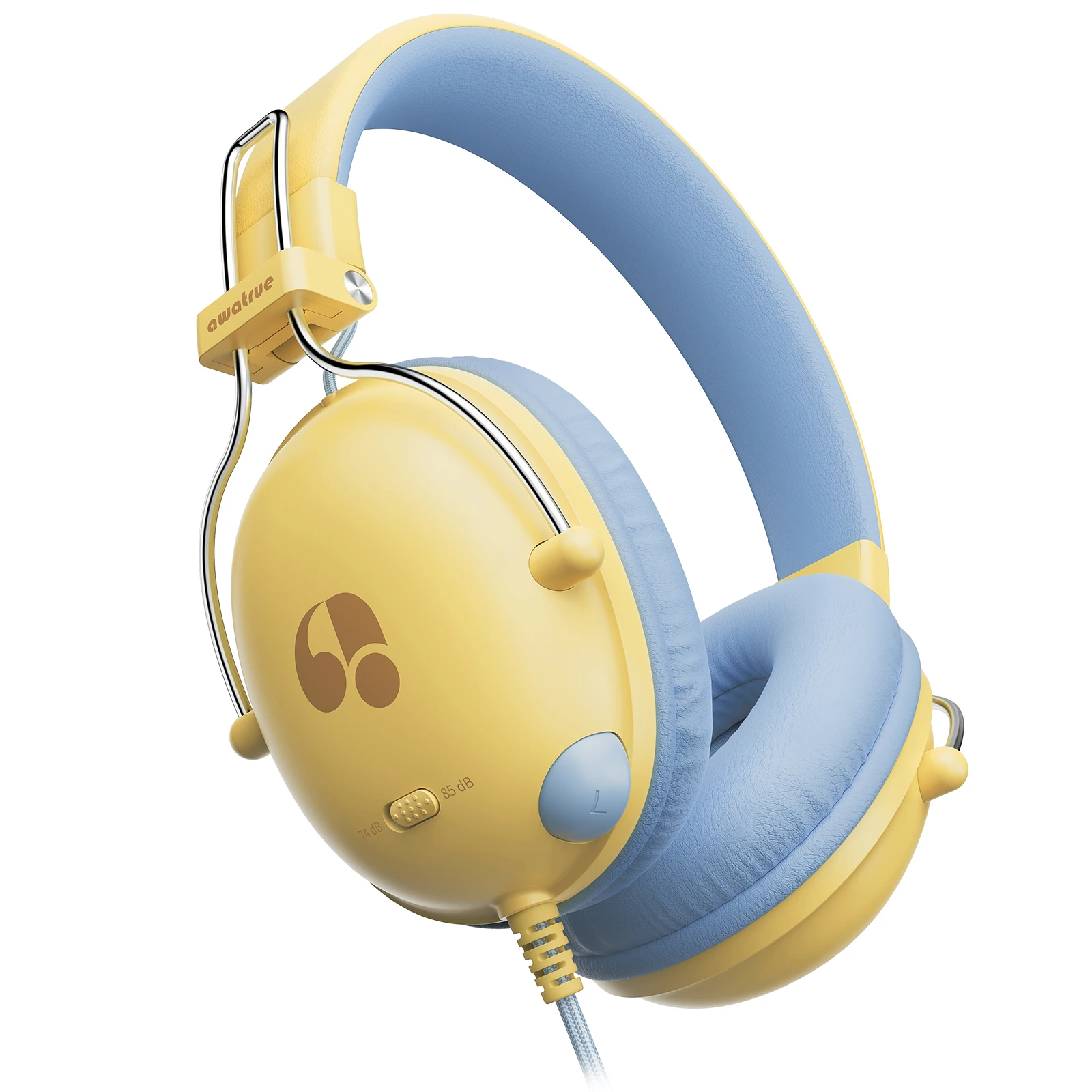 Safe Volume Kids Headphones Wired Stereo Headphones for Tablet & iPads