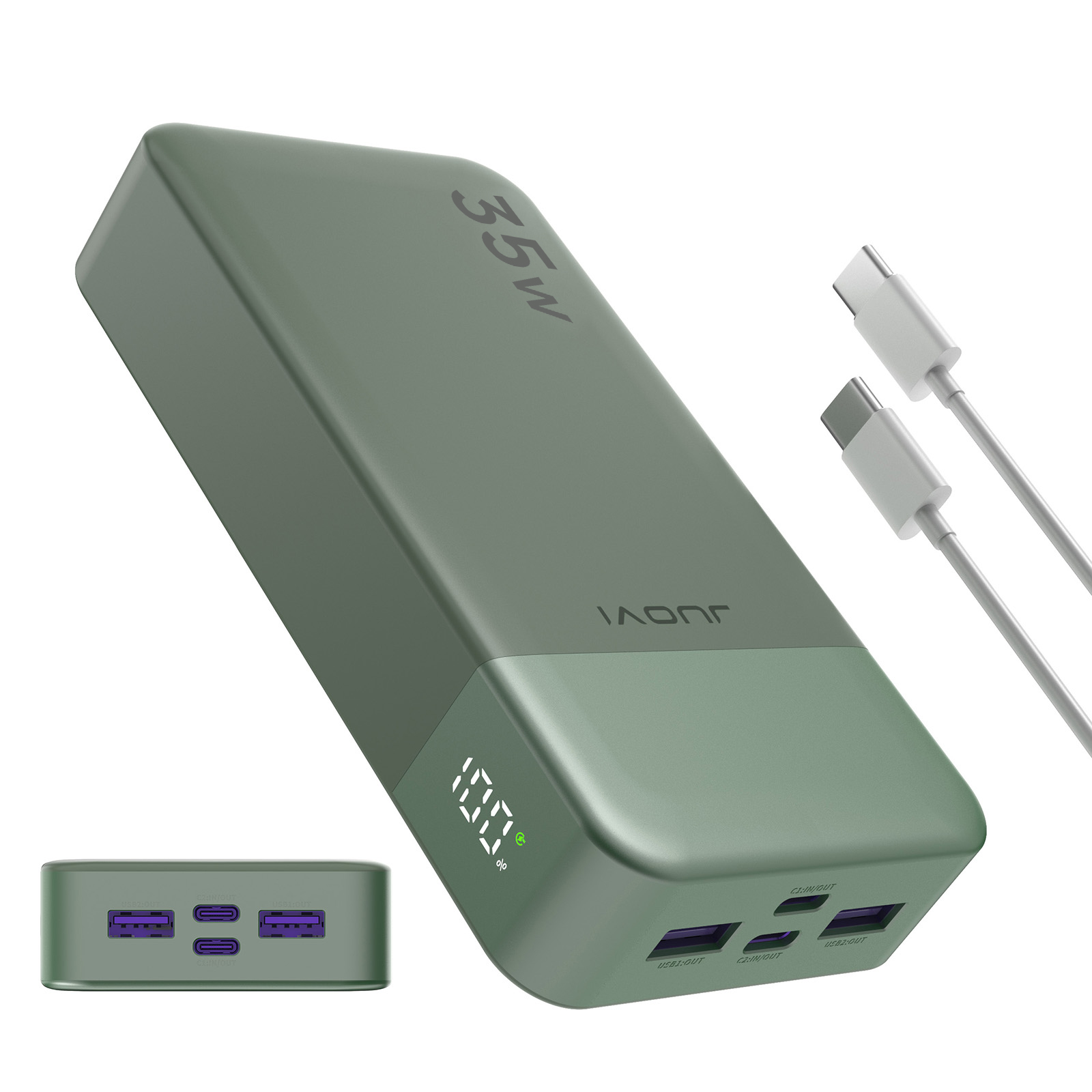 Power Bank Fast Charging Portable Charger with USB C Battery Pack