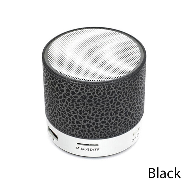 Crystal Glow Bluetooth Speaker with LED Lights TF Card & USB Portable Mini Wireless Speaker