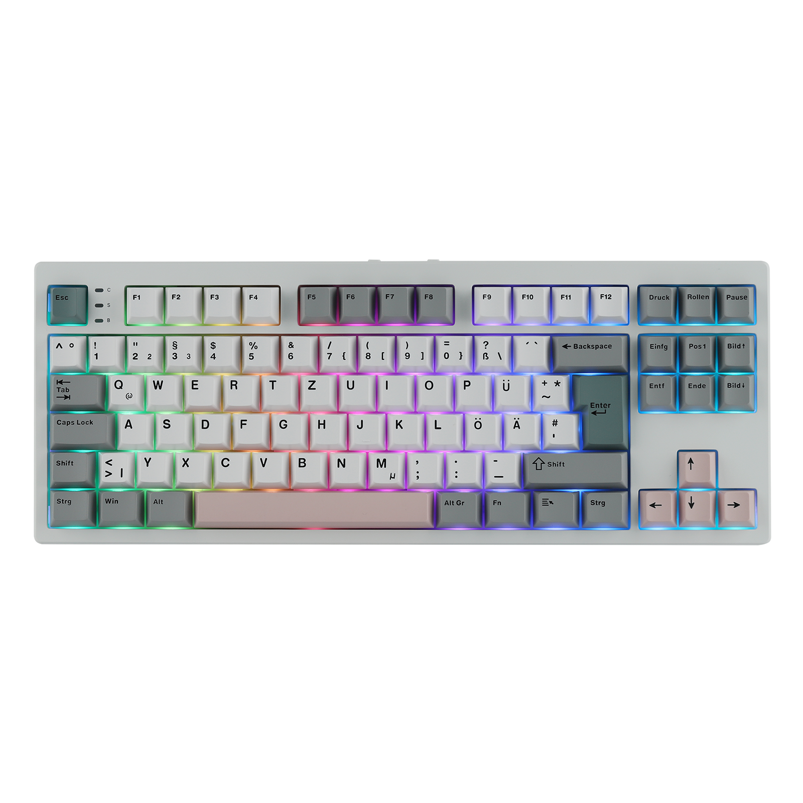 Wireless Mechanical Keyboard TKL RGB Hot Swappable Tri Mode Gaming Keyboard