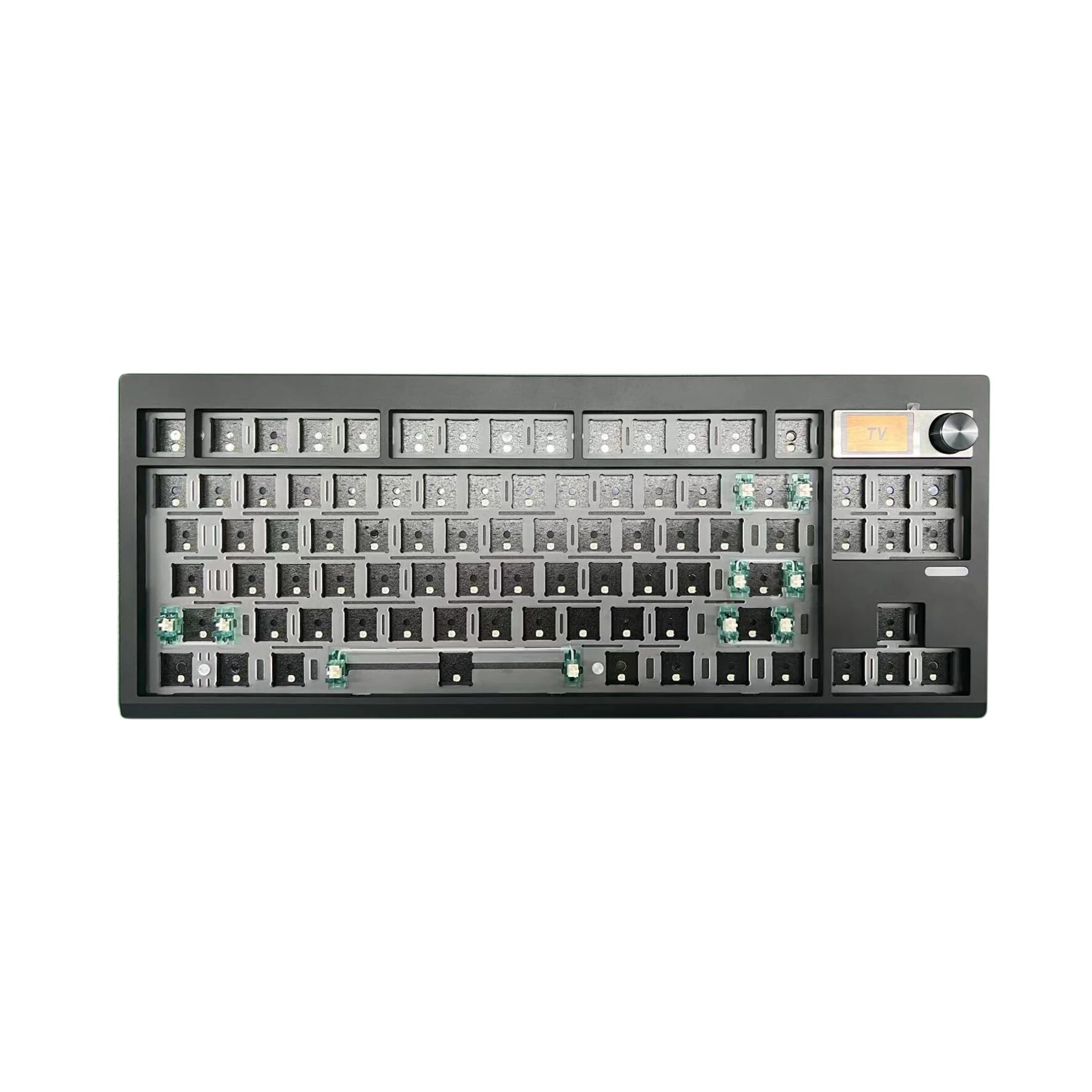 VIA Custom Mechanical Keyboard Kit with Display Screen RGB Gasket Hot Swap Gaming Keyboard