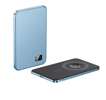Ultra Slim Magnetic Power Bank Wireless Fast Charger for iPhone and Android