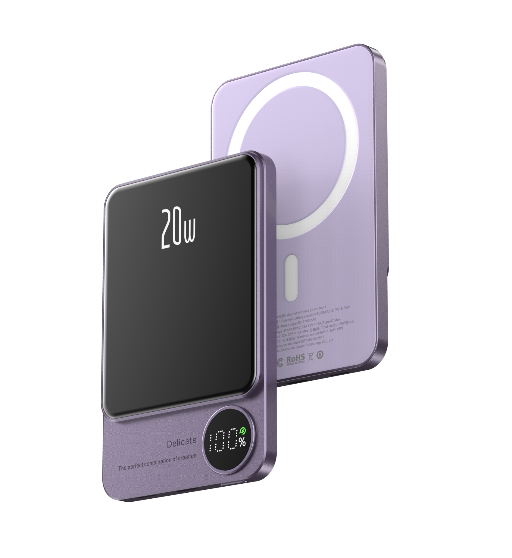 Magnetic Power Bank Wireless Fast Charger for MagSafe Compatible Phones