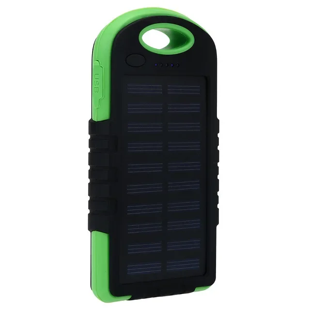 Solar Power Bank Waterproof Dual USB Portable Charger