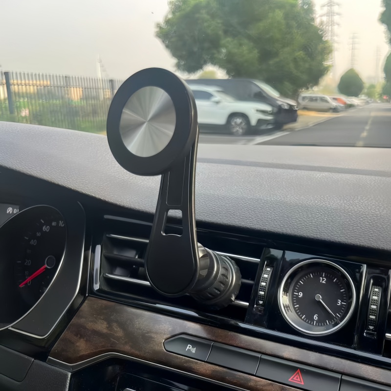 MagSafe Magnetic Car Phone Holder with Metal Hook Air Vent Mount for One Handed Use