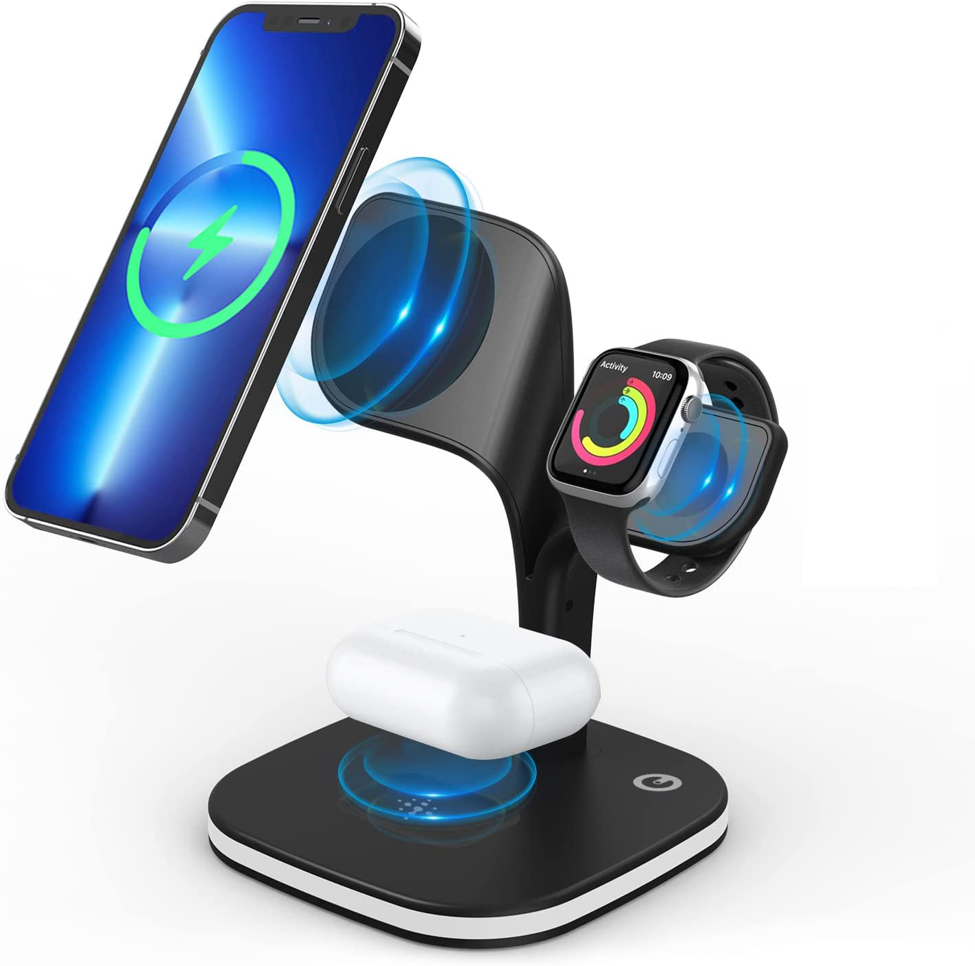 Magnetic Wireless Charger Stand Fast Charging Station for Phone Watch & Earbudsss