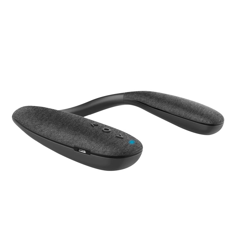Wearable Bluetooth Neck Speaker with Stereo Sound & Microphone Wireless Playback