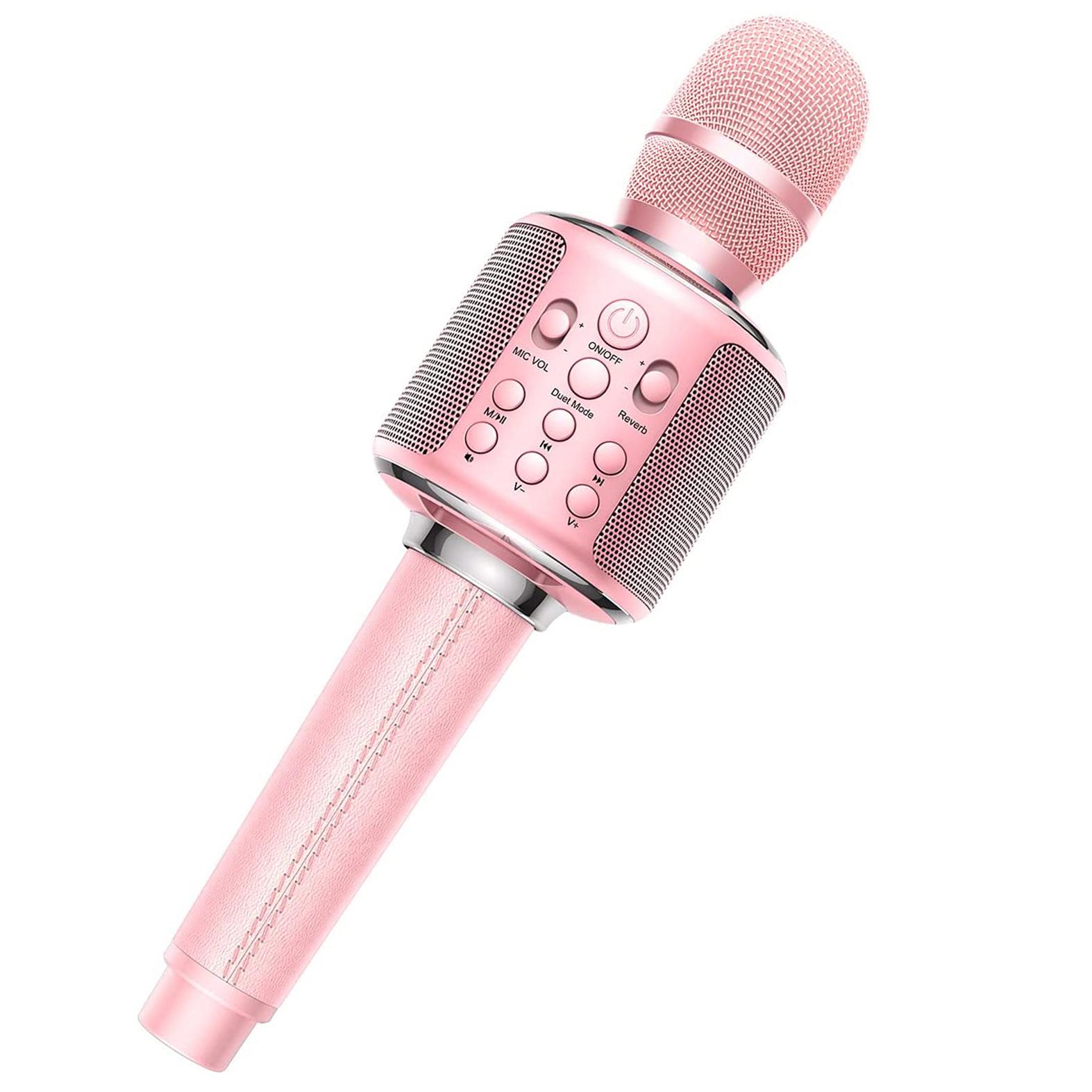 Bluetooth Karaoke Microphone with Speaker Portable Wireless Singing Machine for Kids & Adults
