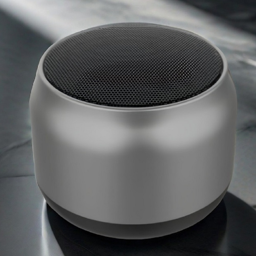 Portable Bluetooth Speaker with HiFi Stereo Sound and Metal Wireless Design