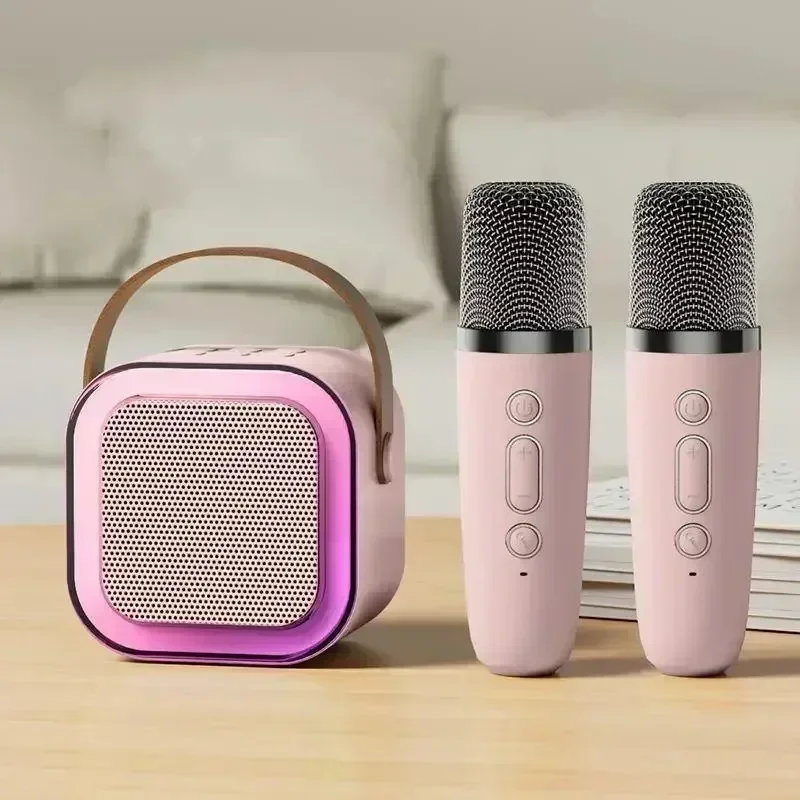 Portable Bluetooth Karaoke Machine with Wireless Microphones and Bluetooth Speaker
